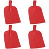 vidaXL Schaufelkopf 4 pcs Rot 32 x 24,5 cm Pulverbeschichteter Stahl