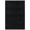 vidaXL Teppich Waschbar Flauschig Kurzflor 160x230 Rutschfest Schwarz