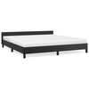 vidaXL Bettgestell mit Kopfteil ohne Matratze Schwarz 160x200 cm
