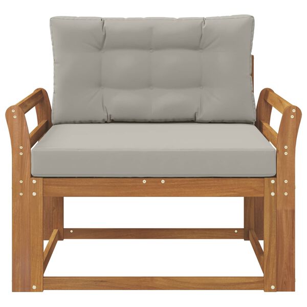 vidaXL Outdoor Mittelsofa Massivholz Akazie Natur