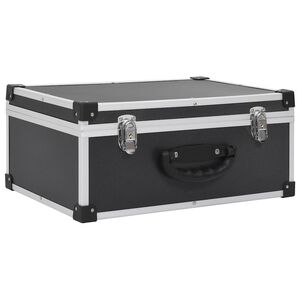 vidaXL CD-Koffer f&uuml;r 60 CDs Aluminium ABS Schwarz