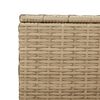 vidaXL Gartentruhe Beige 190L Poly Rattan