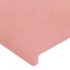 vidaXL Boxspringbett mit Matratze Rosa 90x200 cm Samt