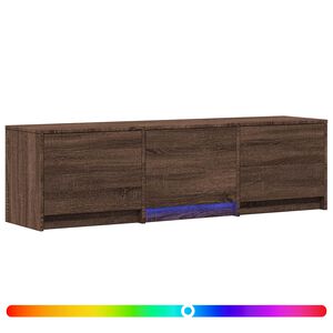 vidaXL Fernsehschrank mit LED Braun Eichen-Optik 140 x 34 x 40 cm