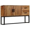 vidaXL Sideboard Braun 110x30x70 cm Massivholz Akazie