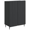 vidaXL Sideboard Schwarz 66 x 34,5 x 92 cm Holzwerkstoff