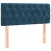 vidaXL Kopfteil Dunkelblau 100x7x78/88 cm Samt