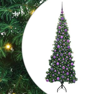 vidaXL Eckiger k&uuml;nstlicher Weihnachtsbaum Gr&uuml;n 180 cm PVC und Metall
