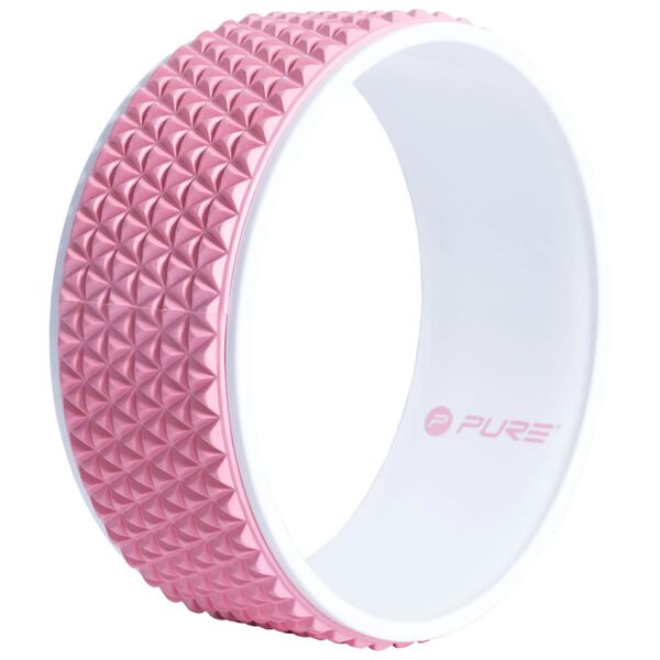 Pure2Improve Yoga-Rad 34 cm Rosa und Wei&szlig;