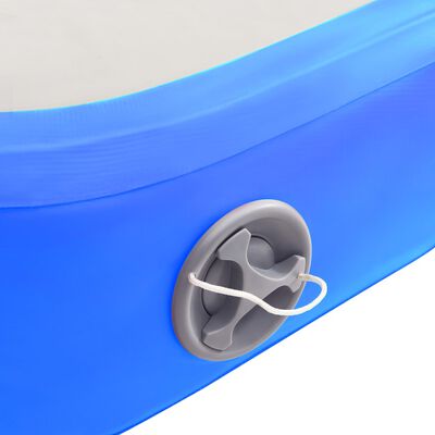 vidaXL Aufblasbare Gymnastikmatte mit Pumpe 700x100x15 cm PVC Blau