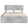 vidaXL Bettrahmen Beton Grau 150 x 200 cm Massives Kiefernholz