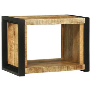 vidaXL Wandw&uuml;rfel mit Speicher Braun 55 x 35 x 40 cm Massivholz Mango
