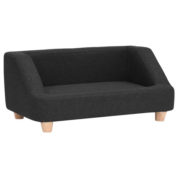 vidaXL Hundesofa Schwarz 95x63x39 cm Leinen
