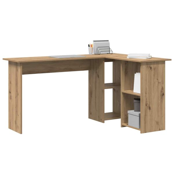 vidaXL Schreibtisch Artisan-Eiche 142 x 102 x 73 cm Holzwerkstoff