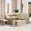 vidaXL Garten-Sofa-Set 8 pcs Beige Poly-Rattan