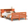vidaXL Massivholzbett ohne Matratze Wachsbraun 140x190 cm Kiefernholz