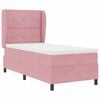 vidaXL Boxspringbett mit Matratze Rosa 200 x 80 cm Polyester