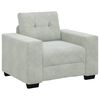vidaXL Sofa Set 3 pcs Hellgrau 221 x 80 x 80 cm Samt