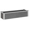 vidaXL Hochbeet Grau 100 x 30 x 22 cm WPC und Aluminium