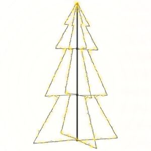 vidaXL Weihnachtsbaum in Kegelform 240 LEDs Indoor Outdoor 118x180 cm
