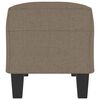 vidaXL Sitzbank Taupe 100x35x41 cm Stoff