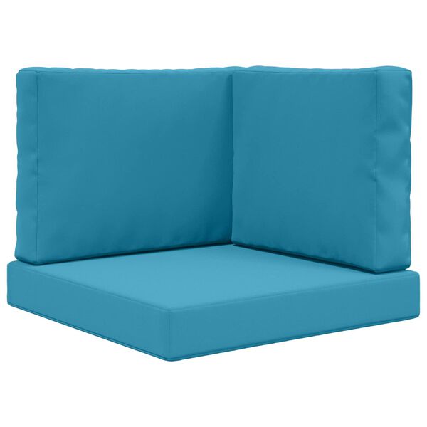 vidaXL Sofakissen f&uuml;r drau&szlig;en 3 pcs K&ouml;nigsblau Polyester