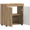 vidaXL Badezimmerschrank-Set TULUM Artisan-Eiche 60 x 34 x 63 cm