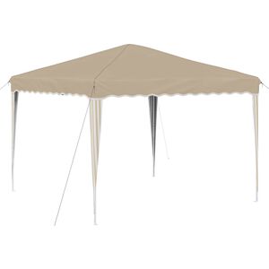 vidaXL Pop-up Partyzelt 288 x 288 x 245 cm Creme Oxford-Stoff