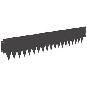 vidaXL Raseneinfassung 30 pcs 103 x 20 cm Metall Schwarz