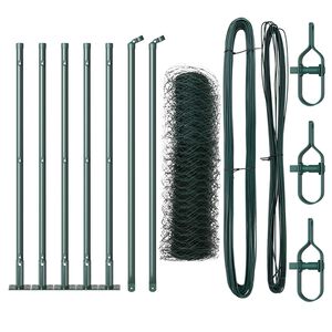 vidaXL Zaunpfosten Gr&uuml;n