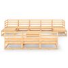 vidaXL 11-tlg. Garten-Lounge-Set Massivholz Kiefer