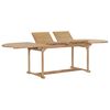 vidaXL 9-tlg. Garten-Essgruppe 180-280 x 100 x 75 cm Teak Massivholz