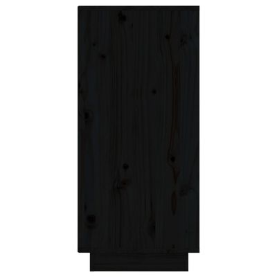 vidaXL Sideboard Schwarz 31,5x34x75 cm Massivholz Kiefer