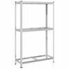 vidaXL Reifenregal 2 B&ouml;den Silbern 110x40x180 cm Stahl & Holzwerkstoff