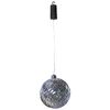 Luxform Batterie-LED-H&auml;ngelampe Ball Swirl Silbern