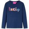 Kinder-Langarmshirt Marineblau 140
