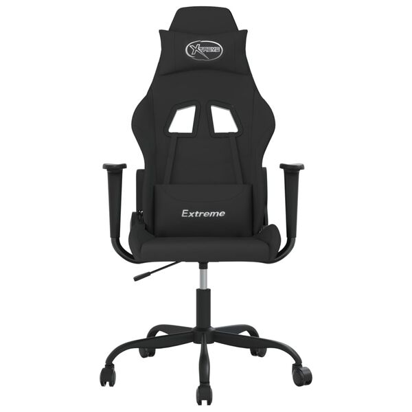 vidaXL Gaming-Stuhl Schwarz Stoff