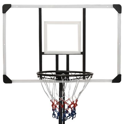 vidaXL Basketballständer Transparent 256-361 cm Polycarbonat
