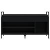 vidaXL Schuhbank Schwarz 105,5x32x57,5 cm Holzwerkstoff