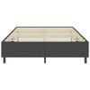 vidaXL Boxspring-Bettgestell Grau Stoff 160x200 cm