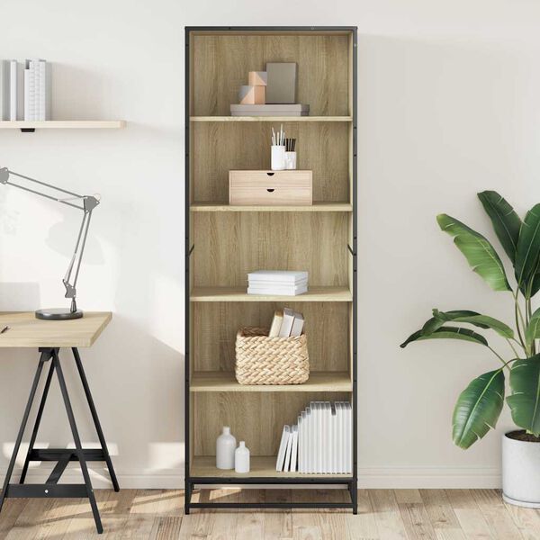 vidaXL B&uuml;cherregal Sonoma-Eiche 60x35x170,5 cm Holzwerkstoff