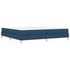 vidaXL Boxspringbett mit Matratze Blau 200 x 200 cm Stoff