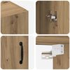 vidaXL Wandschrank Artisan-Eiche 69,5 x 34 x 90 cm Holzwerkstoff