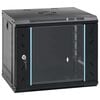vidaXL Netzwerkschrank mit Speicher Schwarz 53 x 45 x 45 cm Stahl