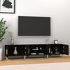vidaXL TV-Schrank Schwarz 180x31,5x40 cm Holzwerkstoff