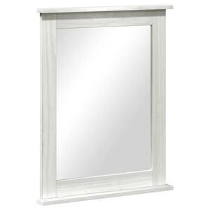vidaXL Spiegel VIGO Antik Wei&szlig; 55,5 x 5 x 70 cm Massivholz Kiefer