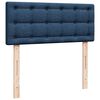 vidaXL Ottoman-Bett mit Matratze Blau 120x200 cm Stoff