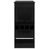 vidaXL Bartisch mit Regal Schwarz Eichen-Optik 90 x 47,5 x 103,5 cm