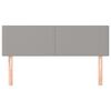 vidaXL Kopfteile Hellgrau 144x5x78/88 cm Stoff