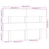 vidaXL Kopfteil Schwarz 138x3x81 cm Massivholz Kiefer
